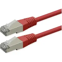 Roline patchkabel Cat.6 (klasse E), PoE, S/FTP (PiMF), rood, 3 meter