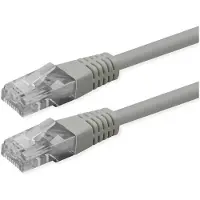 Roline Patchkabel Cat.6 (klasse E), UTP, PoE, grijs, 3 meter