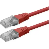 Roline Patchkabel Cat.6 (klasse E), UTP, PoE, rood, 5 meter
