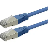 Roline Patchkabel Cat.6 (klasse E), PoE, S/FTP (PiMF), blauw, 3 meter