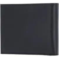 OXMOX Leer portemonnee Leather RFID Protect Querscheinbörse Pure 2.0 Embossed Black zwart