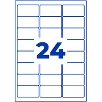 Avery L7159-100 adresetiketten A4 63,5 x 33,9 mm wit (2.400 etiketten)