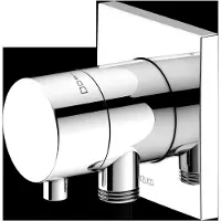 Keuco eindigen Absperrvtl. IXMO Comfort Schlauchanschl. Br Houder rechthoekige chroom
