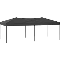 vidaXL Partytent inklapbaar 3x6 m antracietkleurig