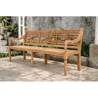 Teakea stationsbank massief teak 200 cm 4 tot 5 personen