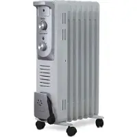 Fakir OR-07, Elektrische olie radiator, Olie, 1,9 m, Voor binnen gebruik, Vloermodel, Grijs