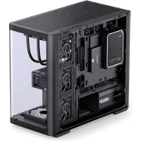Jonsbo D300 Midi-Tower met 270 graden gehard glas - zwart - Midi/Mini-tower - Midi/Mini-tower - ATX