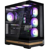 Zalman P40 NAMU BLACK, Midi-tower, PC-behuizing, Zwart, ATX, Micro ATX, Mini-ITX, Kunststof, Staal, Gehard glas, Meer informatie
