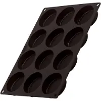 Lurch - hamburgerbroodjes bakvorm - 6cm siliconen - voor 12 broodjes