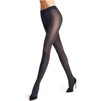 Falke Pure Matt eenkleurig materiaal ondoorzichtig 50 DEN panty dames blauw - maat S-M