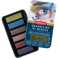 Derwent Graphitint XL Blocks Tin 6-set