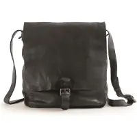 Harold's Leer schoudertas schoudertas Submarine Messengerbag Upend Black zwart