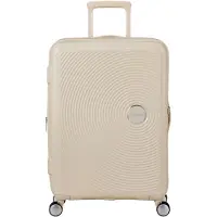 American Tourister Soundbox Spinner 67 cm Expandable coconut sand hardcase koffer