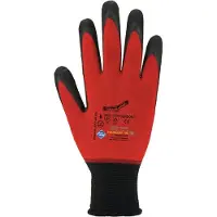 Asatex Handschoen | maat 11 rood/zwart | 98 % polyamide/2 % elastan met nitrilmic | EN 388 EN 407 PSA-categorie II | 12 paar - CONDOR-T/11