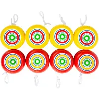 Small Foot - Houten Jojo Geel en Rood, Set van 8