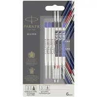 Parker Jotter London Discovery-pakket bestaande uit navullingen voor balpen en gelpen: 3 Quinkflow-navullingen voor uw balpen en 3 Quink gelnavullingen