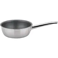 Spring Sauteerpan VULCANO CLASSIC 20 cm met antiaanbaklaag INDUCTIE, Pan + steelpan, Zwart