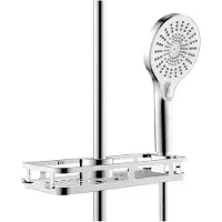 Wenko Douchecaddy Libertà chroom 28x12cm - Doucherek zonder boren - Douchemand