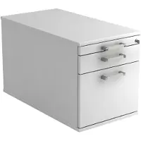 Hjh OFFICE PRO SIGNA TC20 CE - Rolcontainer Wit Hout met ophangsysteem Chrome metaal handgreep