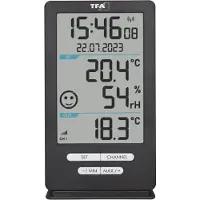 TFA-Dostmann Funk-Thermometer XENA HOME 30.3074.10 Draadloze thermometer digitaal Antraciet
