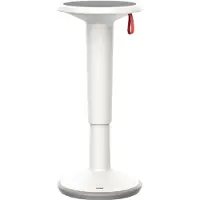 Interstuhl StandUP in hoogte verstelbare kruk, Ø 330 x H 590 - 845 mm, grijs-wit