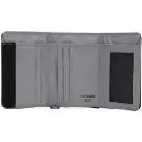 Pacsafe - RFIDsafe Trifold Wallet - Portemonnee 11,5 x 8 x 1,8 cm, zwart