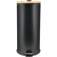 Steinbach Pedaalemmer 30L - ADONIS - Vuilnisbak - Bamboo - Zwart