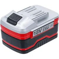 Bgs Kraftmann 9260-1, Batterij, Lithium-ion (Li-ion), 3 Ah, 18 V, Elektrisch multifunctioneel gereedschap, Zwart, Rood