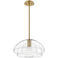 HINKLEY LED Hanglamp Lotus | 1X E27 Max 60W | Dimbaar | Heritage Brass