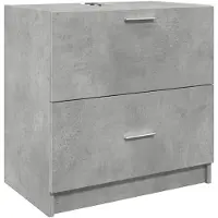 vidaXL Wastafelonderkast, betonkleur, 59x37x59 cm, houtvezel