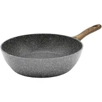Karl Krueger Gesmede jumbo boerenpan, extra hoge rand - Ø 24 x 6,5 cm, Pan + steelpan, Grijs