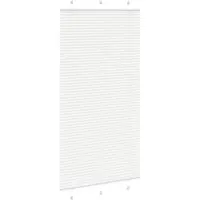vidaXL Plissé rolgordijn 105x200 cm stofbreedte 104,4cm polyester wit