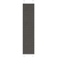 vidaXL Plissé rolgordijn 40x200 cm stofbreedte 39,4 cm polyester zwart