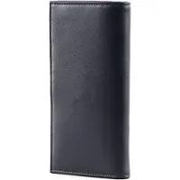 Mandarina Duck Leren Kaarthoes Downtown Bifold Wallet Navy Donkerblauw