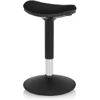 Hjh OFFICE BALANCE SIT I B - Werkstoel / werkkruk/ verhoogde bureaustoel Zwart