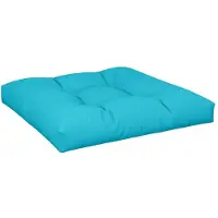 vidaXL Palletkussen 70x70x12 cm stof turquoise