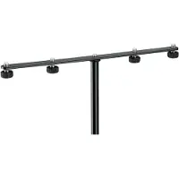 K&M Pinces et accessoires divers 23600-300-55 BARRE DE COUPLAGE NOIRE POUR MICROPHONES
