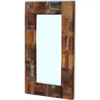 vidaXL Spiegel 80x50 cm massief gerecycled hout