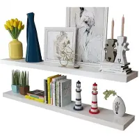 vidaXL Wandplanken 4 st 120 cm wit