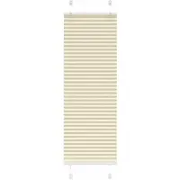 vidaXL Plissé rolgordijn 40x150 cm stofbreedte 39,4 cm polyester crème