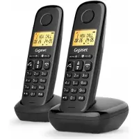 Gigaset Draadloze telefoon Basic 100 DUO, zwart