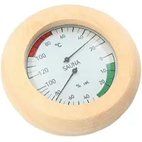vidaXL Sauna Accessoire Set 4 st Bruin Massief Den Hout en Hennep