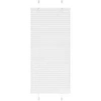 vidaXL Plissé rolgordijn 60x100 cm stofbreedte 59,4 cm polyester wit