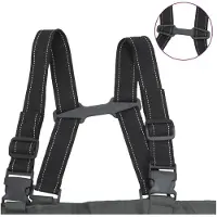 vidaXL Waadpak met laarzen en riem maat 44 zwart