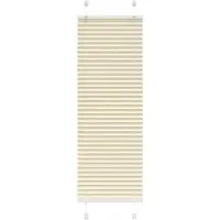 vidaXL Plissé rolgordijn 50x100 cm stofbreedte 49,4 cm polyester crème