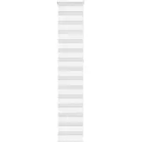 vidaXL Dubbele rolgordijn, wit, 40x230 cm, stofbreedte 35,9 cm, polyester