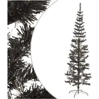 vidaXL Kerstboom smal 240 cm zwart