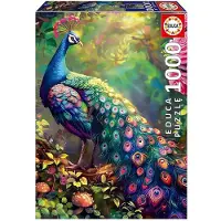 Educa - Puzzel - Pauw in de tuin - 1000 stukjes - Legpuzzel