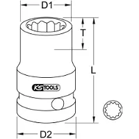 Ks Tools krachtaansluiting