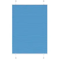vidaXL Plissé rolgordijn 90x100 cm stofbreedte 89,4 cm polyester blauw